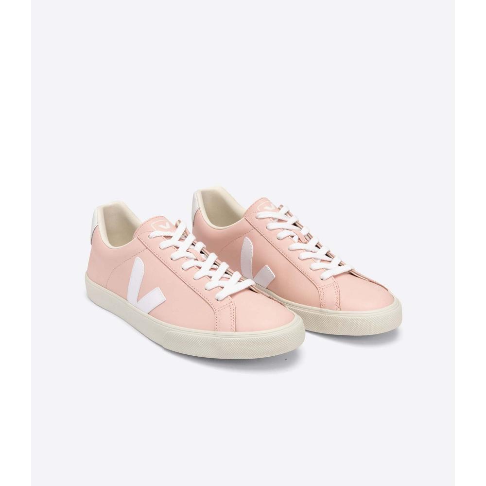 Veja ESPLAR LEATHER Women's Sneakers Pink | CA 615CTV